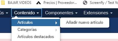 crear un articulo